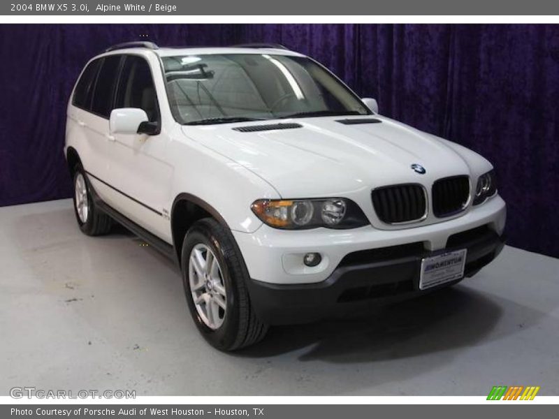 Alpine White / Beige 2004 BMW X5 3.0i