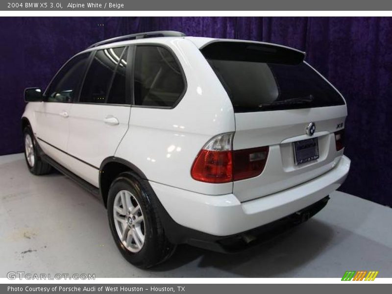 Alpine White / Beige 2004 BMW X5 3.0i