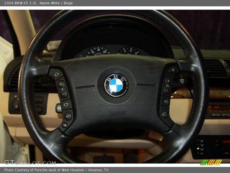 Alpine White / Beige 2004 BMW X5 3.0i
