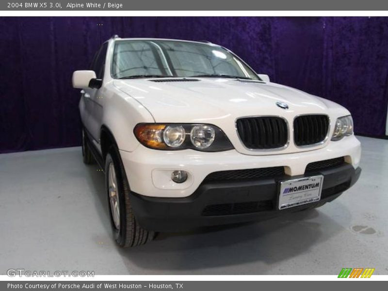 Alpine White / Beige 2004 BMW X5 3.0i
