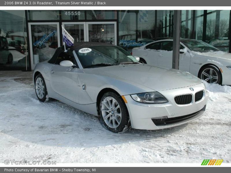 Titanium Silver Metallic / Black 2006 BMW Z4 3.0i Roadster