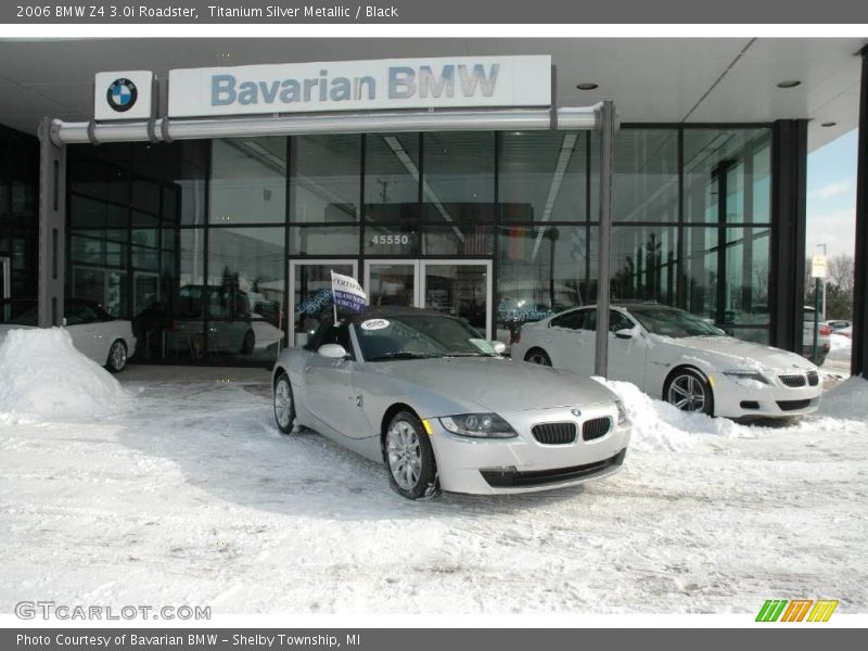 Titanium Silver Metallic / Black 2006 BMW Z4 3.0i Roadster