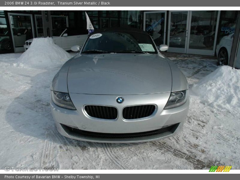 Titanium Silver Metallic / Black 2006 BMW Z4 3.0i Roadster