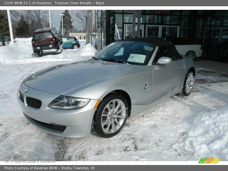 Titanium Silver Metallic / Black 2006 BMW Z4 3.0i Roadster