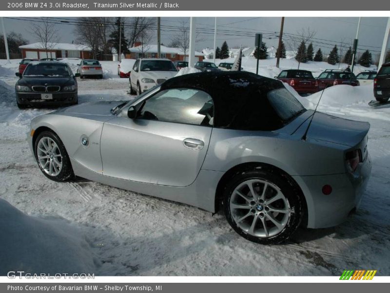 Titanium Silver Metallic / Black 2006 BMW Z4 3.0i Roadster