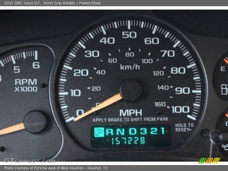 Storm Gray Metallic / Pewter/Shale 2002 GMC Yukon SLT