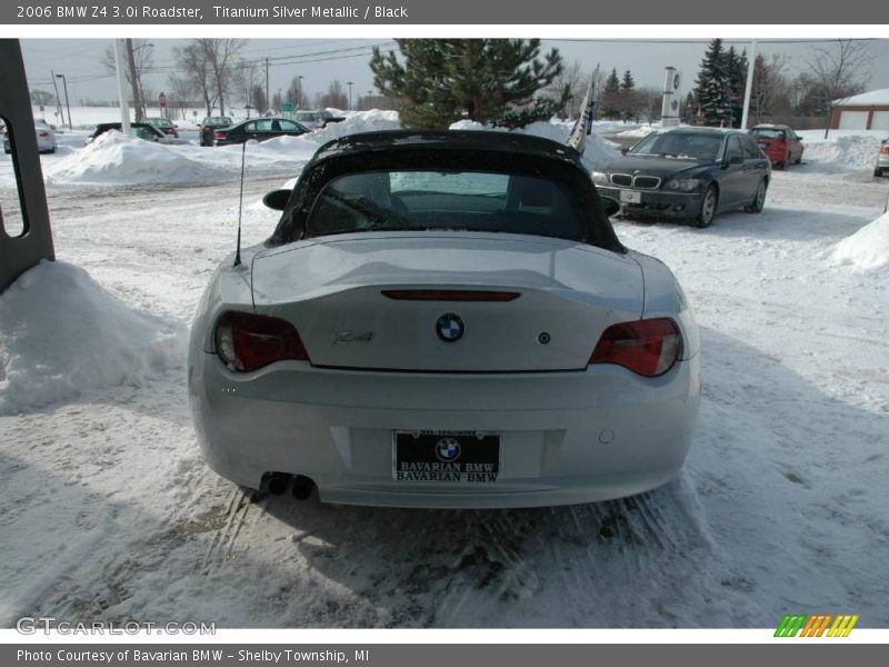 Titanium Silver Metallic / Black 2006 BMW Z4 3.0i Roadster