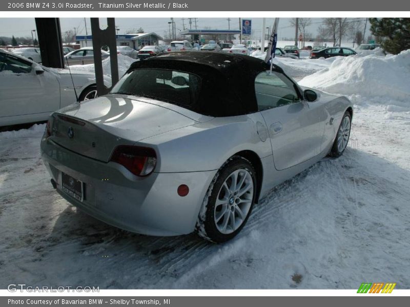Titanium Silver Metallic / Black 2006 BMW Z4 3.0i Roadster