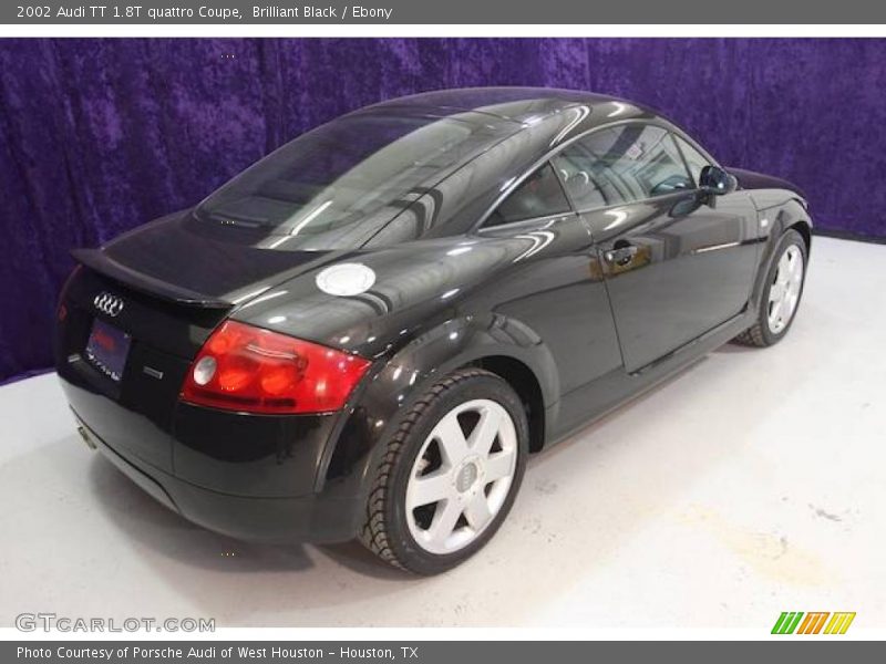Brilliant Black / Ebony 2002 Audi TT 1.8T quattro Coupe