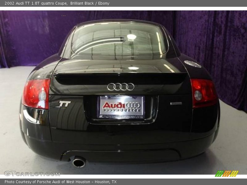 Brilliant Black / Ebony 2002 Audi TT 1.8T quattro Coupe