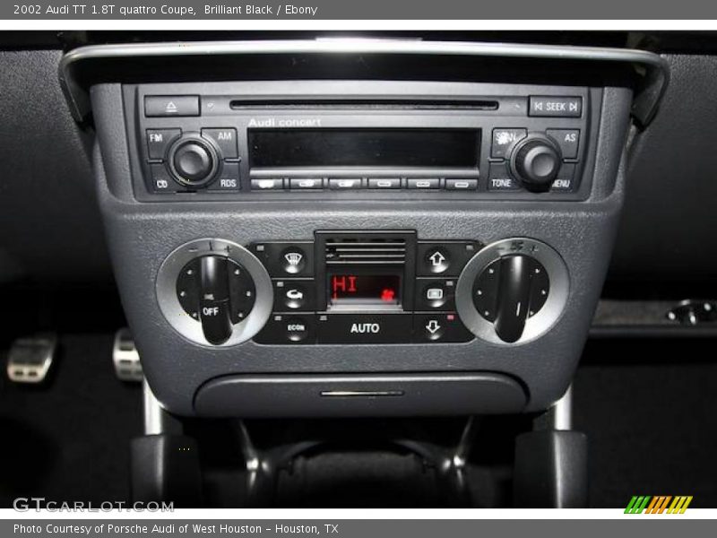 Controls of 2002 TT 1.8T quattro Coupe
