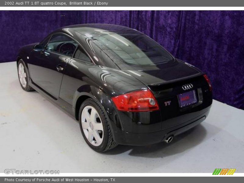 Brilliant Black / Ebony 2002 Audi TT 1.8T quattro Coupe