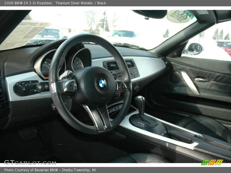 Titanium Silver Metallic / Black 2006 BMW Z4 3.0i Roadster