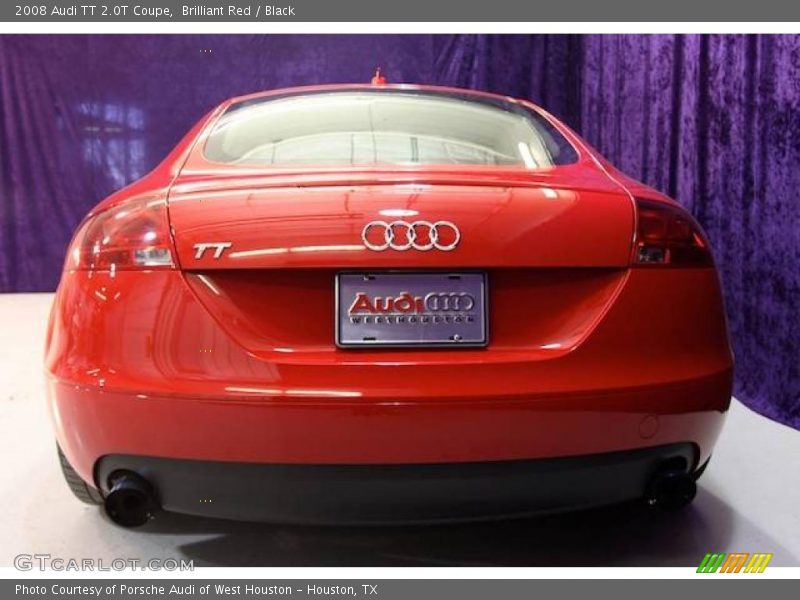 Brilliant Red / Black 2008 Audi TT 2.0T Coupe