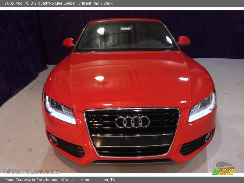Brilliant Red / Black 2009 Audi A5 3.2 quattro S Line Coupe