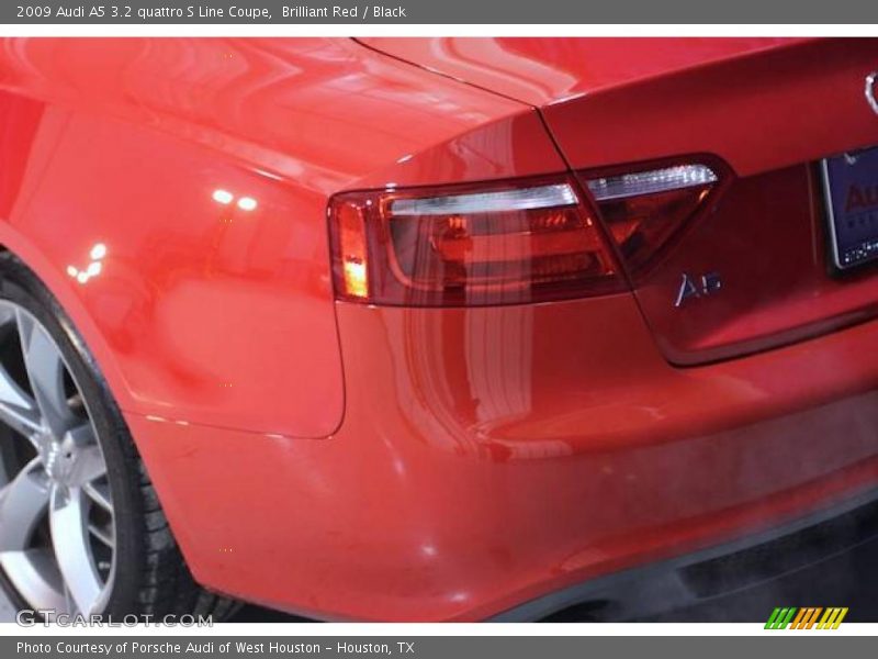 Brilliant Red / Black 2009 Audi A5 3.2 quattro S Line Coupe