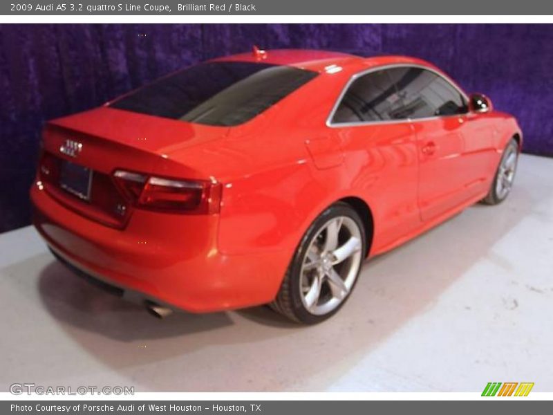 Brilliant Red / Black 2009 Audi A5 3.2 quattro S Line Coupe