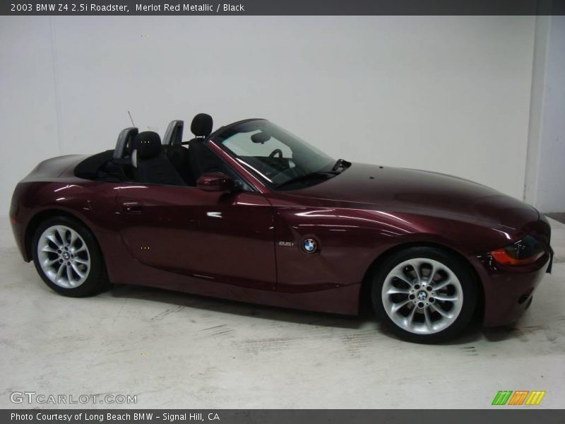 Merlot Red Metallic / Black 2003 BMW Z4 2.5i Roadster