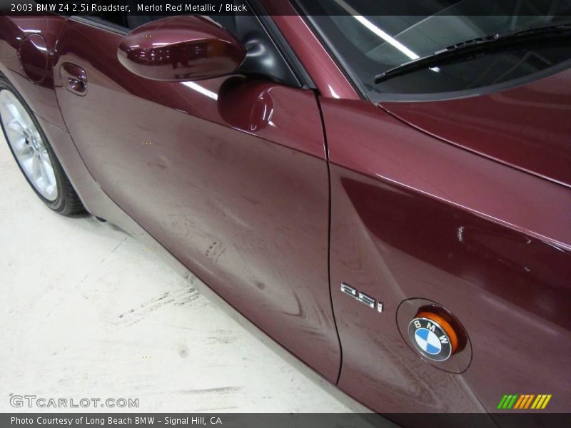Merlot Red Metallic / Black 2003 BMW Z4 2.5i Roadster