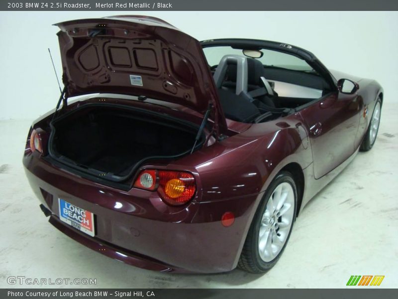 Merlot Red Metallic / Black 2003 BMW Z4 2.5i Roadster