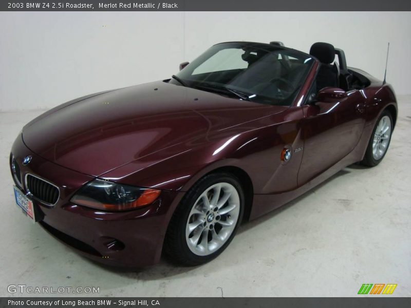 Merlot Red Metallic / Black 2003 BMW Z4 2.5i Roadster