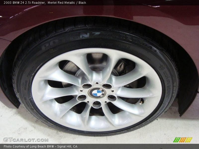 Merlot Red Metallic / Black 2003 BMW Z4 2.5i Roadster
