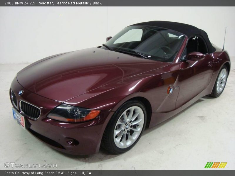 Merlot Red Metallic / Black 2003 BMW Z4 2.5i Roadster