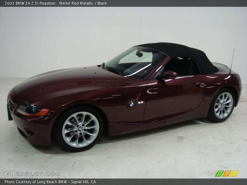 Merlot Red Metallic / Black 2003 BMW Z4 2.5i Roadster