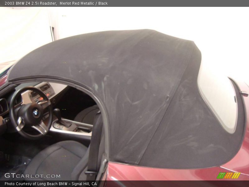 Merlot Red Metallic / Black 2003 BMW Z4 2.5i Roadster