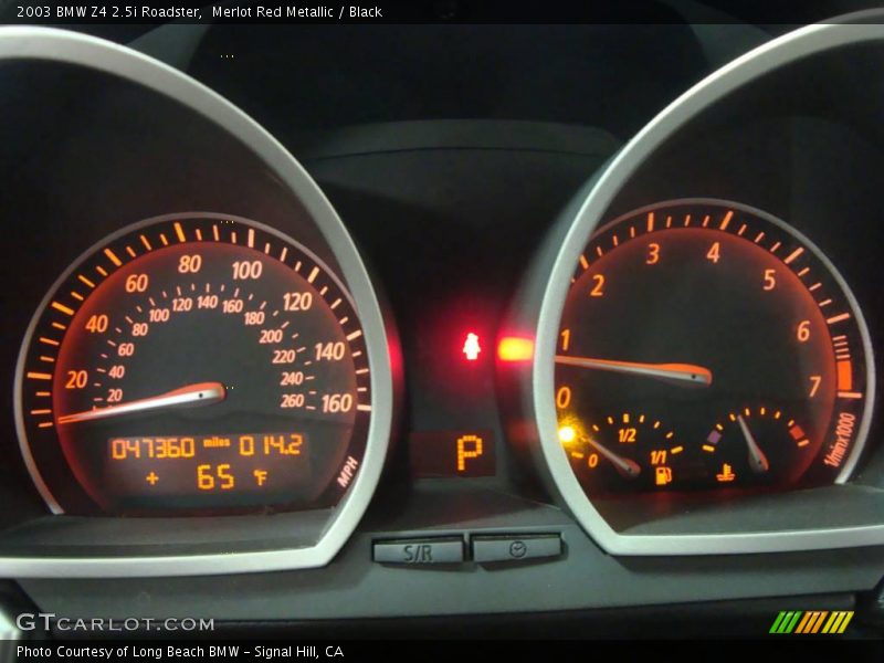 Merlot Red Metallic / Black 2003 BMW Z4 2.5i Roadster