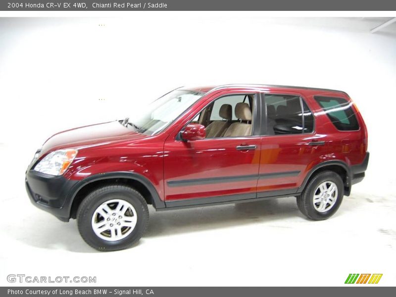 Chianti Red Pearl / Saddle 2004 Honda CR-V EX 4WD