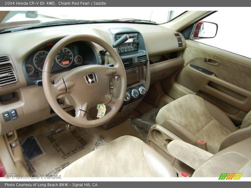 Chianti Red Pearl / Saddle 2004 Honda CR-V EX 4WD