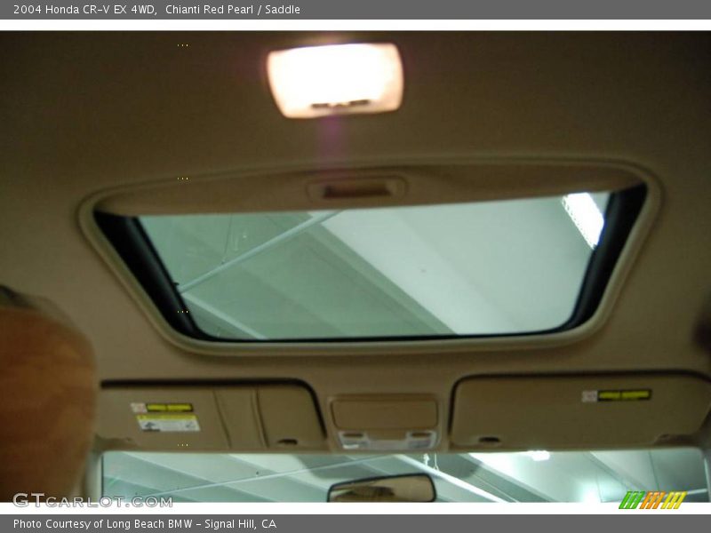 Chianti Red Pearl / Saddle 2004 Honda CR-V EX 4WD