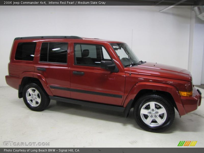 Inferno Red Pearl / Medium Slate Gray 2006 Jeep Commander 4x4