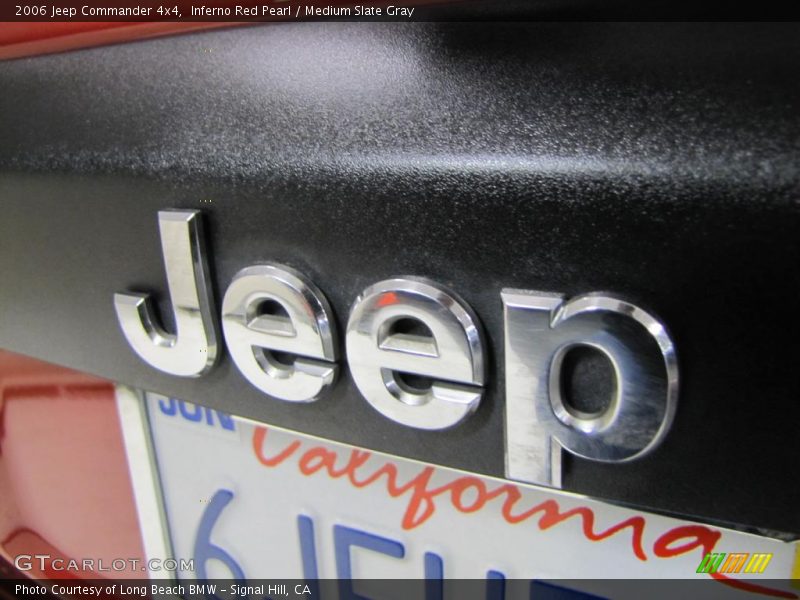 Inferno Red Pearl / Medium Slate Gray 2006 Jeep Commander 4x4