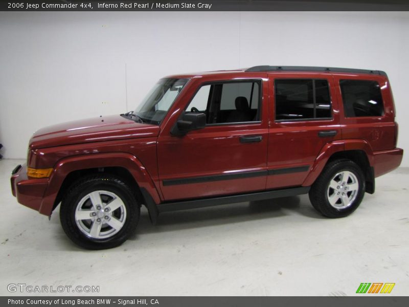 Inferno Red Pearl / Medium Slate Gray 2006 Jeep Commander 4x4