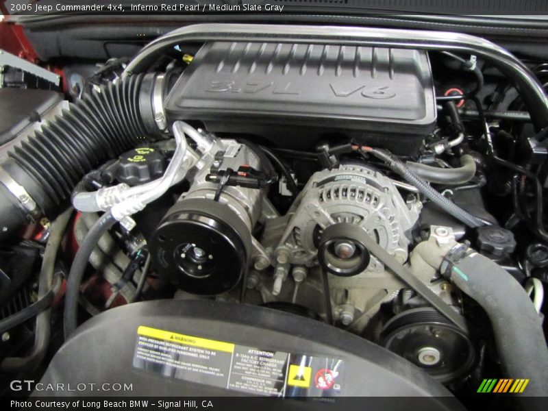 Inferno Red Pearl / Medium Slate Gray 2006 Jeep Commander 4x4