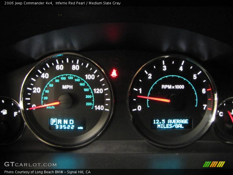 Inferno Red Pearl / Medium Slate Gray 2006 Jeep Commander 4x4