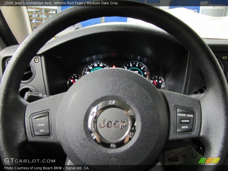 Inferno Red Pearl / Medium Slate Gray 2006 Jeep Commander 4x4