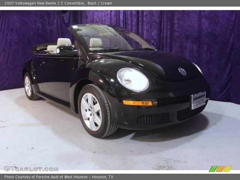 Black / Cream 2007 Volkswagen New Beetle 2.5 Convertible