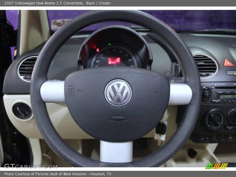 Black / Cream 2007 Volkswagen New Beetle 2.5 Convertible