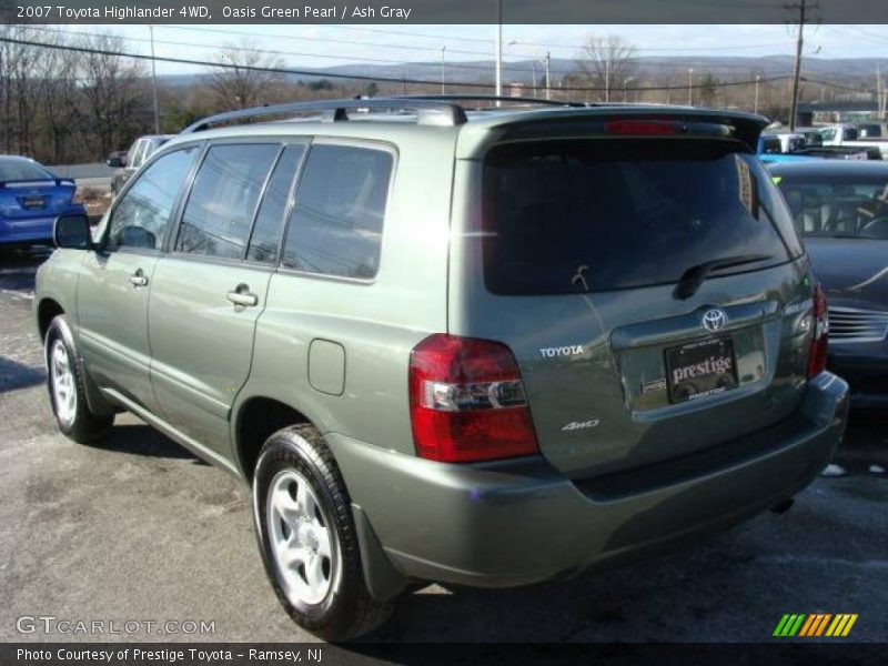 Oasis Green Pearl / Ash Gray 2007 Toyota Highlander 4WD