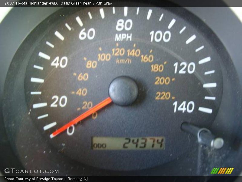 Oasis Green Pearl / Ash Gray 2007 Toyota Highlander 4WD
