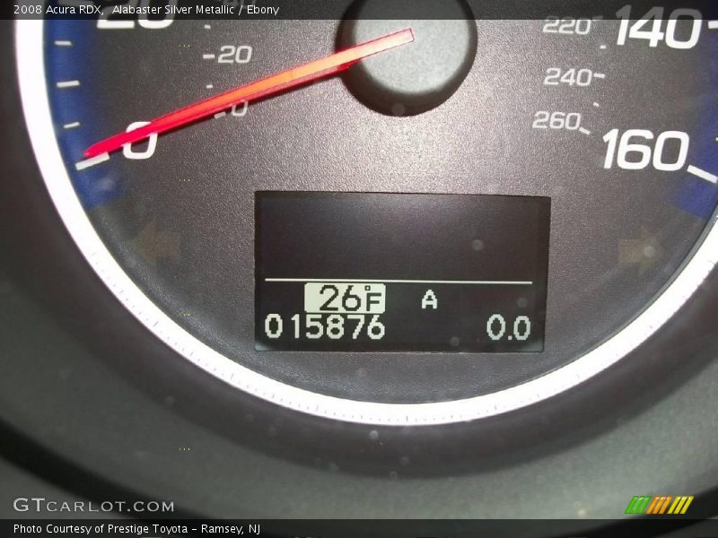 Alabaster Silver Metallic / Ebony 2008 Acura RDX