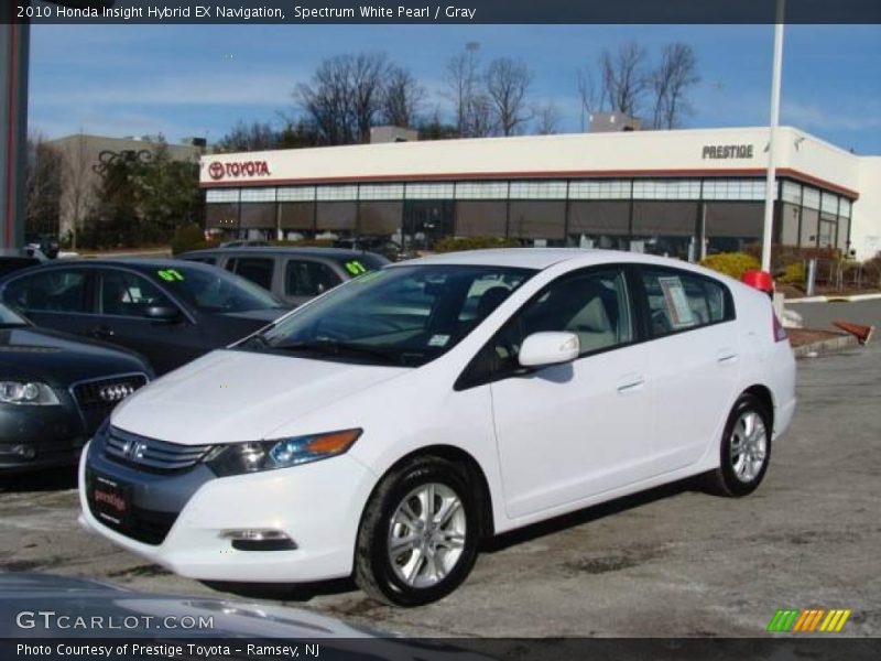Spectrum White Pearl / Gray 2010 Honda Insight Hybrid EX Navigation