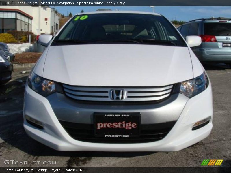 Spectrum White Pearl / Gray 2010 Honda Insight Hybrid EX Navigation