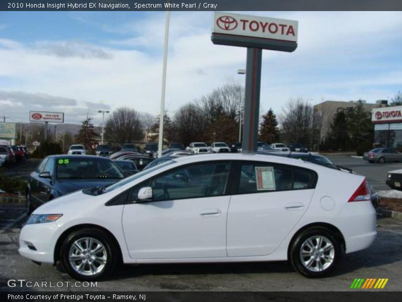 Spectrum White Pearl / Gray 2010 Honda Insight Hybrid EX Navigation