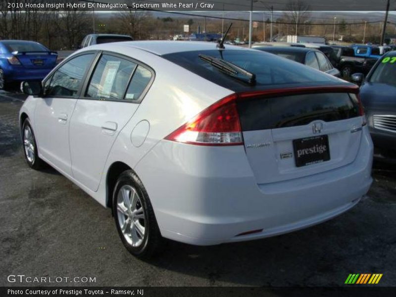 Spectrum White Pearl / Gray 2010 Honda Insight Hybrid EX Navigation