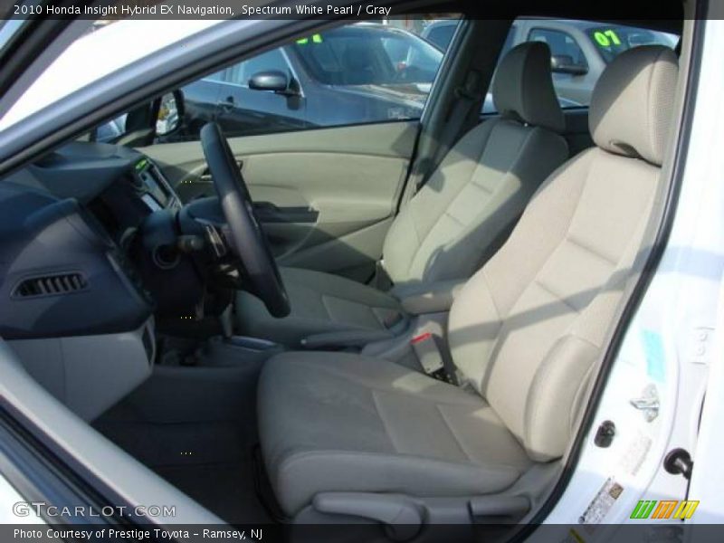 Spectrum White Pearl / Gray 2010 Honda Insight Hybrid EX Navigation