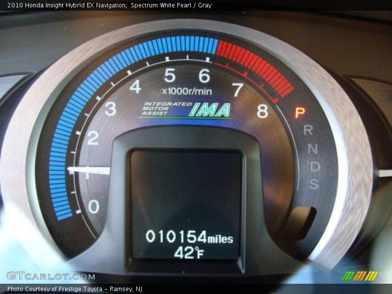 Spectrum White Pearl / Gray 2010 Honda Insight Hybrid EX Navigation